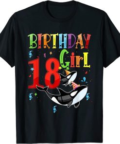 Orcas 18th Birthday Girl Orca Killer Whale As Party Costume T-Shirt