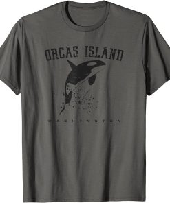 ORCAS ISLAND WASHINGTON Killer Whale Lover Souvenir Graphic T-Shirt