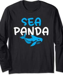 Sea Panda Orca Whale Long Sleeve T-Shirt